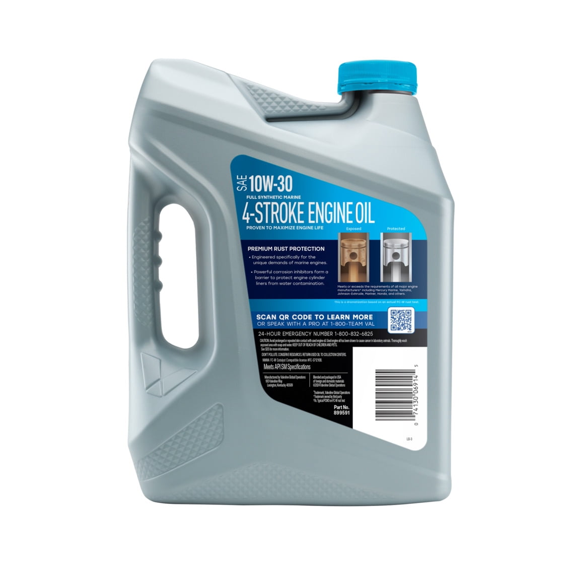 Valvoline 4-Stroke Marine 10W-30 Full Synthetic Engine Oil 1 GA