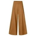 thumbnail image 5 of Utoimkio Women's Wide Leg Flowy Pants Summer Casual Loose High Waisted Lounge Pants for Women, 5 of 9