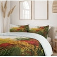 thumbnail image 6 of Ambesonne Country Duvet Cover Sets, Portland Japan Garden, 2-Queen, Red Yellow Green, 6 of 7
