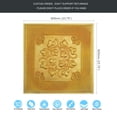 thumbnail image 6 of Vintage Pattern Tin Ceiling Tiles Emboss interior wall panel PL66 Golden 10Pcs/pack, 6 of 9