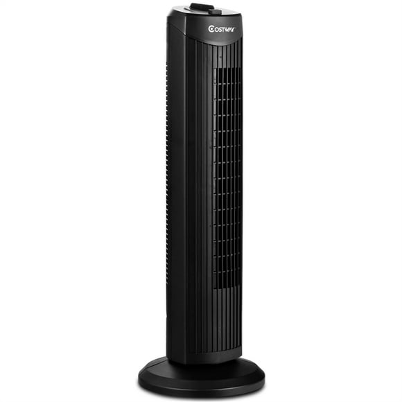 Costway Ventilador de Columna con 3 velocidades para Casa Oficina Negro 24 x 24 x 70,5 cm