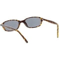 thumbnail image 4 of True Vintage Small Horn Rimmed Rectangle Sunglasses Color Tinted Lens 46mm (Tortoise / Smoke), 4 of 4