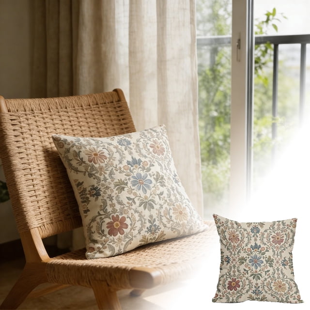Decorative Double Cover Sofa Bed Pillow With Concealed Zipper For Living Room Home