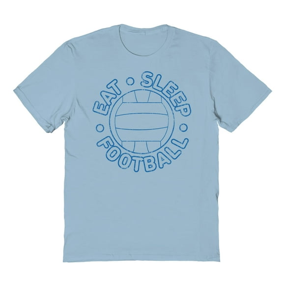 Duke & Sons Eat Sleep Graphic Light Blue Men's Cotton T-Shirt