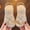 Beige125, variant on Amidoa Toddler Girls Sandals Non-Slip Open Toe Buckle Lightweight Cushioned Summer Beach Shoes Pink147 Size 3