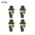 thumbnail image 3 of Conector de entrada de guitarra Unique Bargains 1/4' Estéreo Negro 4uds, 3 of 5