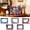 A, variant on Snmubt Patriotic Picture Frame B, Wooden Desk Frame for 5x3.5 Inch, Independence Day Home Office Decoration