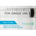 thumbnail image 3 of 3ml Oral Dispenser Syringe with Cover 100 Pack by Tilcare - Sterile Plastic Medicine Droppers for Children, Pets & Adults – Latex-Free Medication Syringe Without Needle - Syringes for Glue and Epoxy, 3 of 9