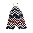 thumbnail image 4 of Edvintorg 4Th Of July Rompers for Girls Fashion Printed Sleeveless Thin Strap Jumpsuits with Pockets Summer Holiday Casual Girls Overalls 5-14 Years, 4 of 5