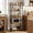 Wood, variant on 5 Tier Bookshelf, Free Standing Wooden Bookcase with Open Storage Shelves with Metal Frame, Sturdy Shelf Organization Display Rack for Living Room, Bedroom, Home Office, 62.2" Tall