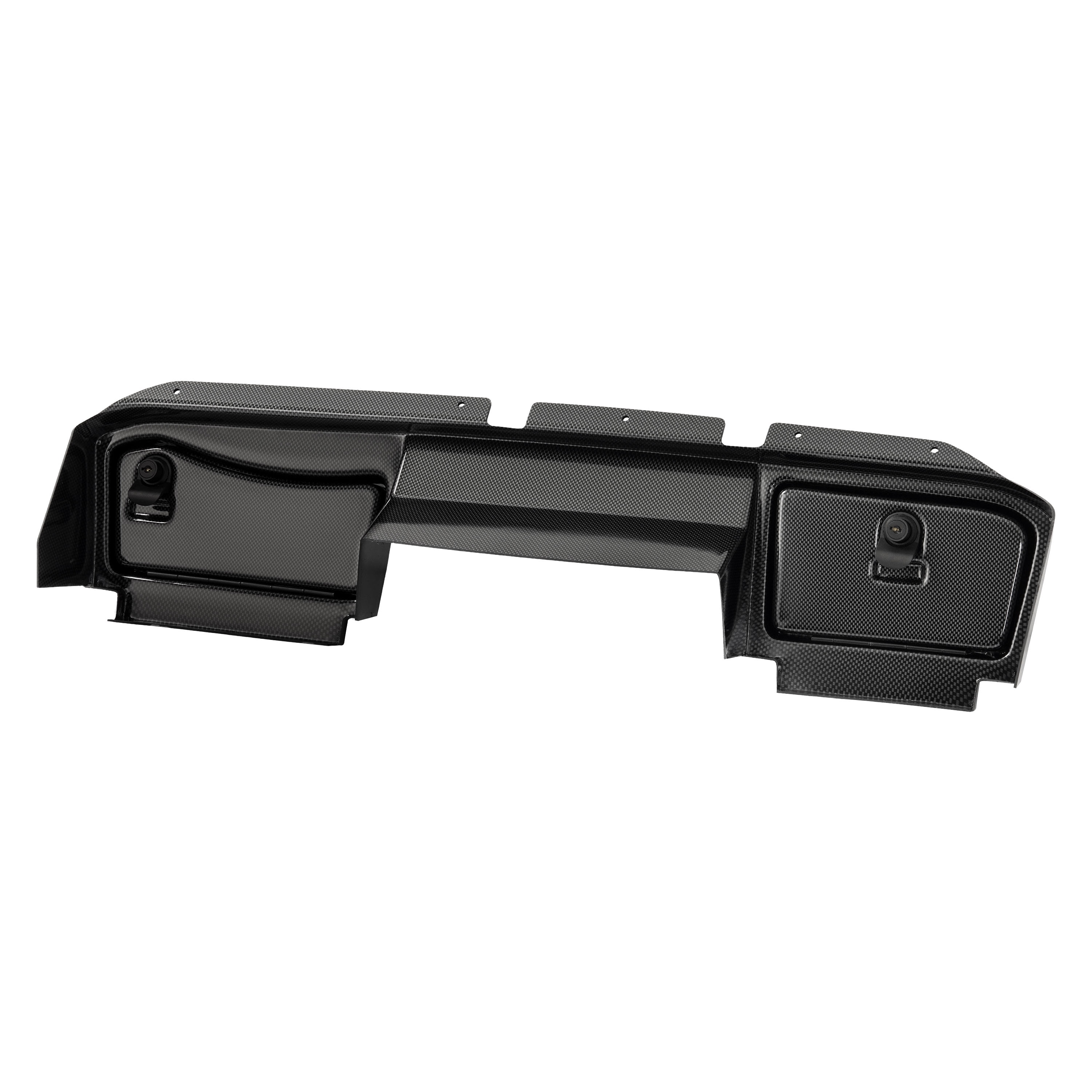 KOJEM Dashboard Cover W/Lockable Doors Compatible with 2008-2014 EZGO RXV Models Dash Board Cover Carbon Fiber Color Plastic Steel