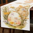 thumbnail image 3 of Home Decor Easter Table Runner Linen Bunny Print Home Tablecloth Holiday Party Table Decoration Tablecloth Mat D,Décor pour la maison, 3 of 5