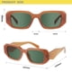 thumbnail image 5 of Gafas de sol mosanana Trendy Rectangle Marrón Naranja UV400, 5 of 6