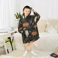 thumbnail image 6 of FORMRS Wearable Blanket Hoodie with Sleeves for Kids Cozy Flannel Sweatshirt, Autumn Ghost Pattern, 6 of 7