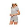 thumbnail image 2 of Zupora Women's Shorts Pajama Set Short Sleeve Sleepwear Nightwear, 2 of 5