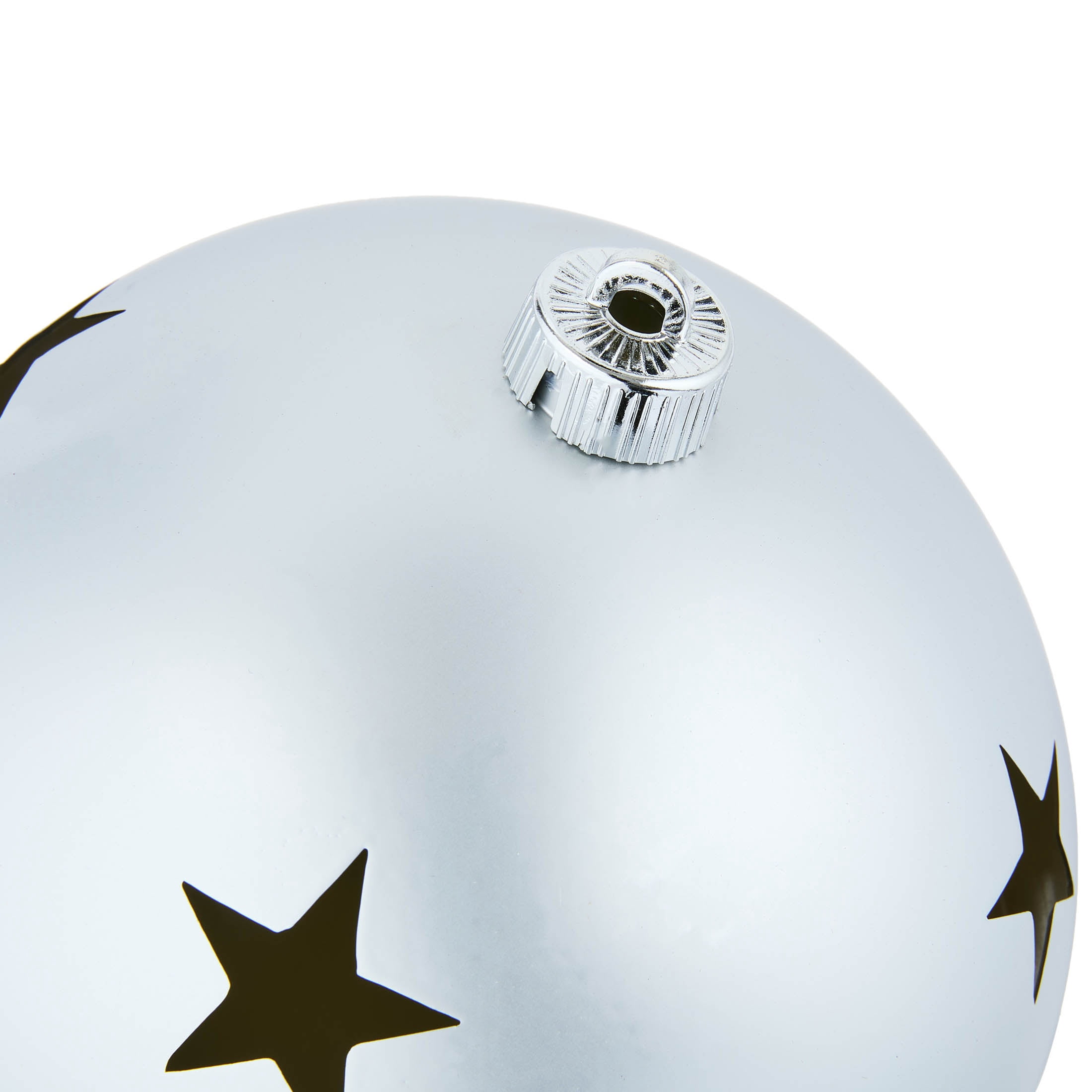 2-Count Silver Jumbo Bell Shatterproof Christmas Ornaments, 8", by Holiday Time
