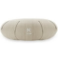 thumbnail image 2 of Node Fitness Zafu Meditation Cushion, 15" Round Buckwheat Yoga Pillow with Organic Cotton Cover - Natural, 2 of 7