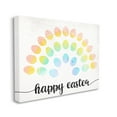 thumbnail image 3 of Stupell Industries Happy Easter Phrase Patterned Egg Rainbow, 30 x 24,Design by Daphne Polselli, 3 of 5