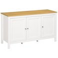 thumbnail image 1 of HOMCOM Storage Cabinet, Buffet Cabinet, Sideboard with Doors, White, 1 of 10