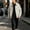 White, variant on Mens Vintage Plaid Tweed Jacket, Snap Button Loose Fit Lapel Collar Casual Shacket, Luxury Textured Fall Winter Streetwear Coat White