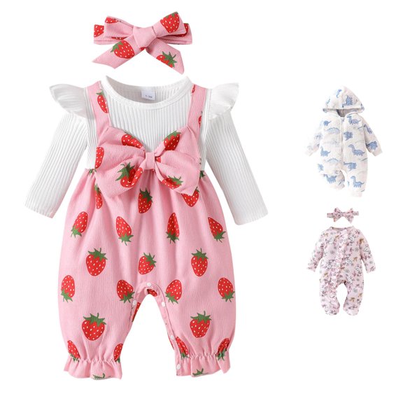 AWZXDE Girls long sleeve rompers Animal Pattern Toddlers romper winter Zip Front Toddlers girl fall clothes Casual Home & Outdoor Outfits Blue - 1-3 Months
