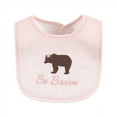 thumbnail image 4 of Hudson Baby Infant Girl Cotton Terry Drooler Bibs with Fiber Filling, Girl Moose Bear, One Size, 4 of 12