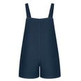 thumbnail image 5 of Denim Rompers for Women Scoop Neck Sleeveless Jumpsuits Adjustable Strap Denim Bib Overalls Loose Sleeveless Casual Shorts Jumpsuit with Pockets 2026 Summer Vacation Outfits, 5 of 9