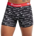 thumbnail image 2 of Calzoncillos boxer Champion Everyday de algodón elástico para hombre, color negro y gris, 2 of 5