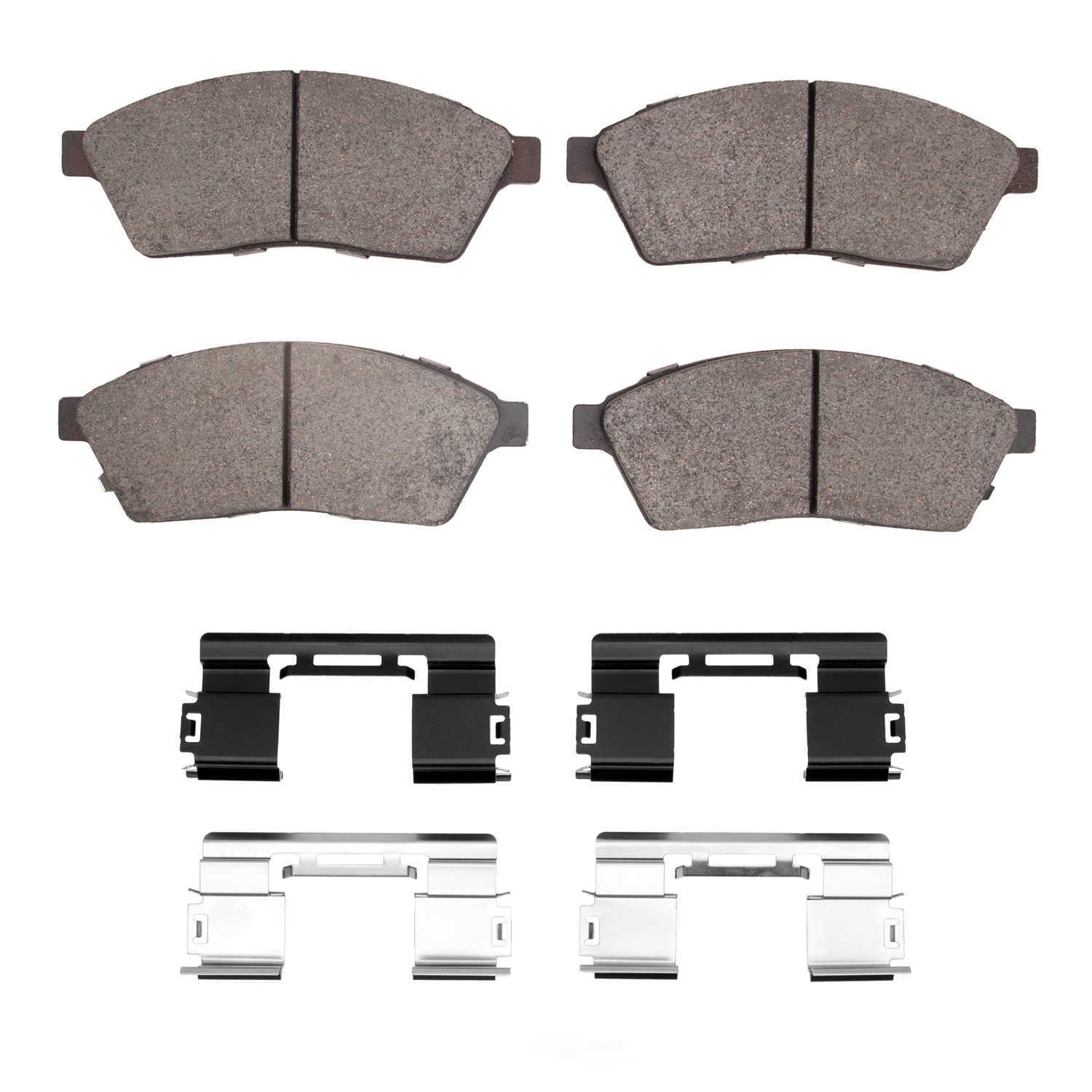 Dynamic Friction Company 1552-1422-01 DFC 5000 Advanced Brake Pads - Ceramic and Hardware Kit - OE