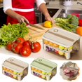 thumbnail image 1 of Caja de almacenamiento para refrigerador de cocina, caja portátil para mantener la frescura, clasificación de albóndigas de frutas y alimentos de múltiples capas, refrigerador móvil para Akmoler, 1 of 8
