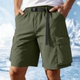 thumbnail image 2 of Enjoytime Hiking Cargo Shorts for Men Elastic Waist Lightweight Outdoor Athletic Work Shorts with Multi Pockets, 2 of 8