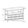 thumbnail image 5 of Simpli Home Warm Shaker Console Table in Tobacco Brown, 5 of 5