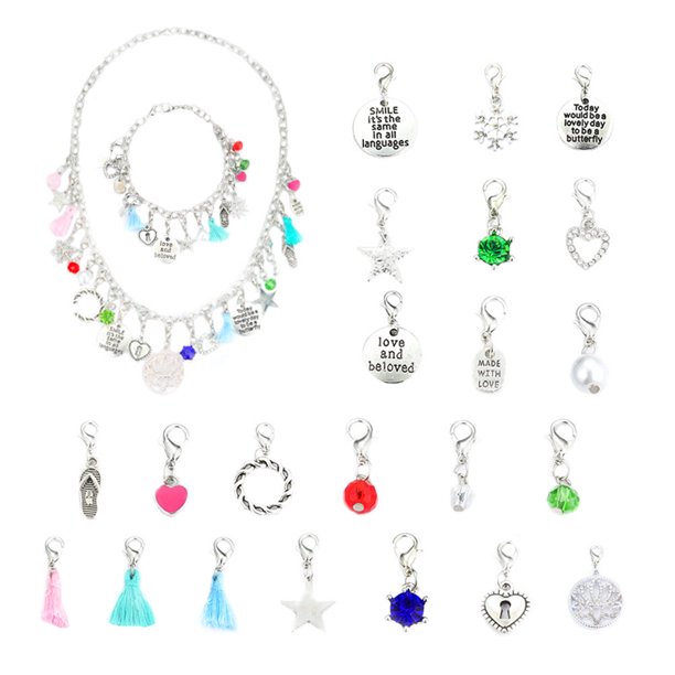 EeaseMX juego de pulseras de aleación para hacer tú mismo, conjunto de joyas con cadena, brazalete creativo combinado
