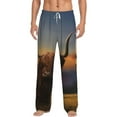 thumbnail image 2 of Kdxio Yak Print Men's Sleep Pajama Pant Lounge Pants with Pockets, 2 of 8