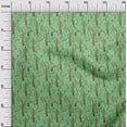 thumbnail image 3 of oneOone Silk Tabby Sea Green Fabric Tropical Craft Projects Decor Fabric Printed By The Yard 42 Inch Wide, 3 of 4