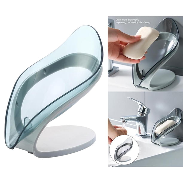 Soporte de jabón de drenaje perfecl con Forma azul