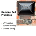 thumbnail image 4 of NACH Envelope Wall Mount Mailbox Maximum Rust Protection Metal Mailbox Black and Copper Mail Box Mailboxes for Outside Wall Mount Outdoor Mailboxes 13x4.7x10.2 Inches Wall Mailbox MB-6941, 4 of 5