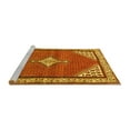 thumbnail image 2 of Ahgly Company Machine Washable Indoor Rectangle Medallion Yellow Traditional Area Rugs, 3' x 5', 2 of 4