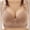 Khaki, variant on loopsun Womens Plus Size Bra,Woman's Solid Color Fashion Bowknot Comfortable Hollow Out Bra Underwear No Rims