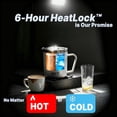 thumbnail image 4 of 13 oz Coffee Mug with Lid - Leak Proof Travel Tumbler, 6-Hour Double Wall Vacuum Insulated Thermal Cup for Hot & Iced Coffee, Camping & Dishwasher Safe 18/8 Stainless Steel (Black), 4 of 12