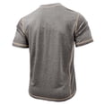 thumbnail image 4 of IWRICH Men's Basic Plus Size T Shirt Short Sleeve Crew Neck Soft Fitted Elastic Tees Classic Tshirts Light Gray XL, 4 of 6