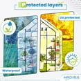 thumbnail image 6 of OGrow Mini Walk In Greenhouse for Outdoors Portable Green House 3 Tiers 12 Shelves 15lbs, 6 of 6