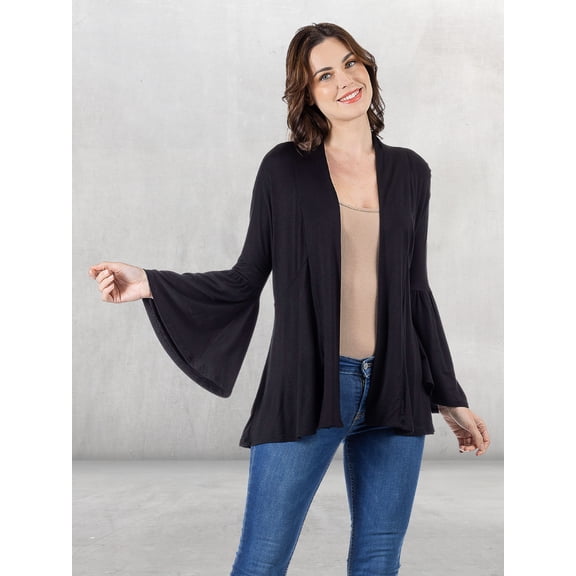 Womens Bell Sleeve Cardigan