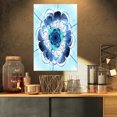 thumbnail image 1 of Design Art - Fleur Arrondie Bleue et Violette, 1 of 3