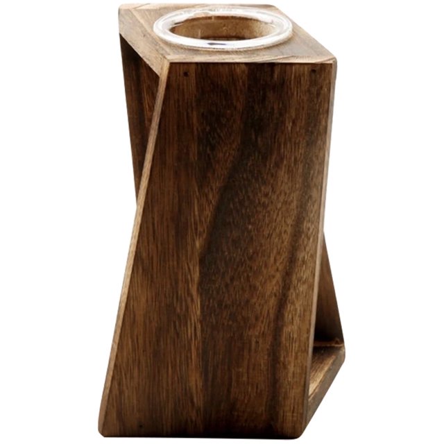 Soporte de madera para flores de aire, para propagación de plantas, macetero de vidrio, florero, maceta, decoración de oficina, mesa de comedor, terrario