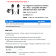 thumbnail image 2 of Air Suspension Compressor and Strut Kit 3 Piece - Compatible with 2003 - 2006 Mercedes-Benz E500 RWD 2004 2005, 2 of 2