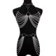 thumbnail image 3 of Body chains in punk clothing for women with loops at the waist, 3 of 5
