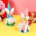 thumbnail image 3 of Ounissouiy Decoración de muñeca sin rostro de conejito con luz LED Flor luminosa Oreja Conejo Juguetes de peluche Primavera Halloween Escaparate Favores Kits de decoración para fiestas Azul Ounissouiy HA070625-01, 3 of 6
