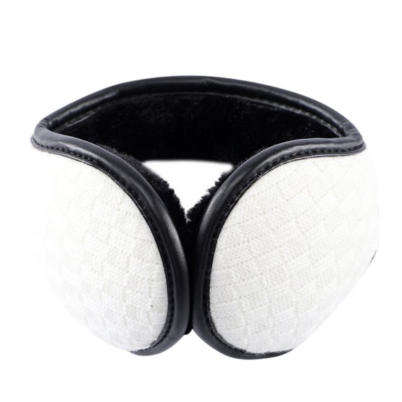 DOPI Warm Earmuffs Unisex Foldable Winter Earmuffs WinterWindproof Ear Warmer Thicken Earmufuffs White Free size