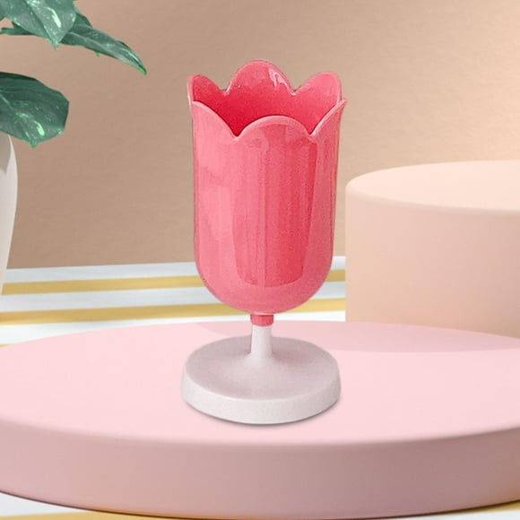 Soporte para Bolígrafos, Jarrón de Mesa, Accesorios para Fotos, Organizador de Lápices, para Oficina , Rojo Macarena Titular de la pluma